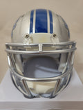 BARRY SANDERS SIGNED DETROIT LIONS SPEED MINI HELMET SCHWARTZ HOLOGRAM