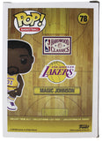 Lakers Magic Johnson Signed NBA HWC #78 Funko Pop Vinyl Figure w/ Purple Sig BAS