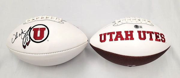 Urban Meyer Autographed Utah Utes Logo Football Beckett Witnessed