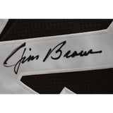 Jim Brown Signed Browns Players Of The Century 50 Jersey HOF BAS 48477