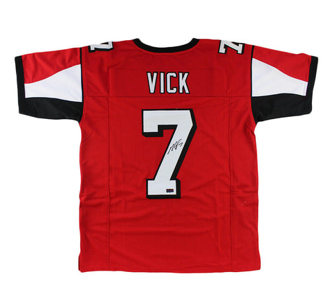 Michael Vick Signed Atlanta Custom Red Jersey