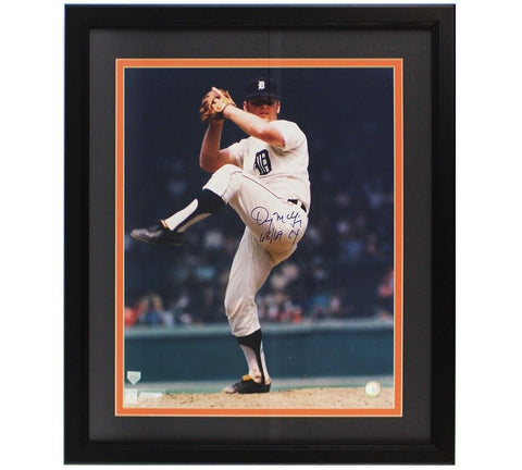 Denny McLain Signed Detroit Tigers Framed 16x20 MLB Photo with "68/69 CY" Insc