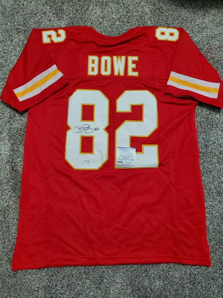 DWAYNE BOWE autographed signed CHIEFS red jersey PSA coa