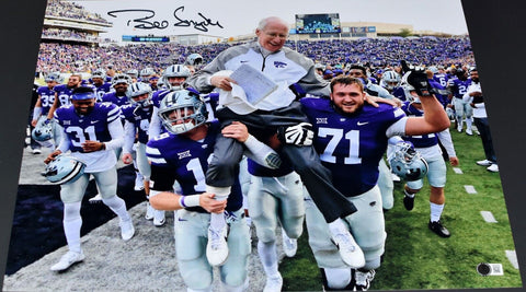 BILL SNYDER SIGNED AUTOGRAPHED KANSAS STATE WILDCATS 16X20 PHOTO BECKETT