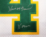 SEATTLE SUPERSONICS XAVIER MCDANIEL AUTOGRAPHED WHITE JERSEY X-MAN MCS 202419