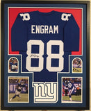 FRAMED N.Y. GIANTS EVAN ENGRAM AUTOGRAPHED SIGNED JERSEY JSA COA