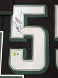 FRAMED PHILADELPHIA EAGLES BRANDON GRAHAM AUTOGRAPHED SIGNED JERSEY BECKETT HOLO