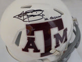 JOHNNY MANZIEL AUTOGRAPHED SIGNED TEXAS A&M MINI HELMET HEISMAN BECKETT 130342