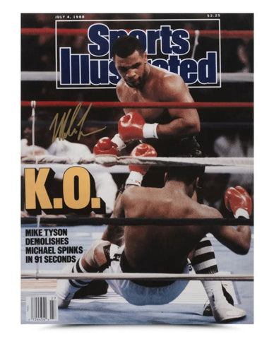 Mike Tyson Autographed SI Cover July 4th, 1988 "WBC Heavyweight Title" 15x20 UDA