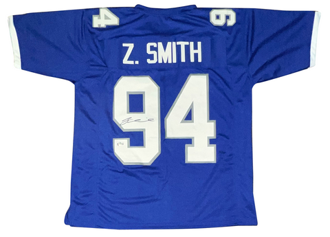 ZA'DARIUS SMITH SIGNED AUTOGRAPHED KENTUCKY WILDCATS #94 BLUE JERSEY BECKETT