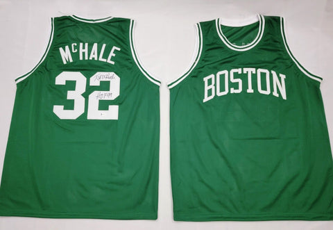 Kevin McHale Signed Boston Celtics Green Custom Jersey W/ HOF 99 Beckett Witness