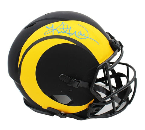 Kurt Warner Signed Los Angeles Rams Speed Authentic Eclipse NFL Helmet