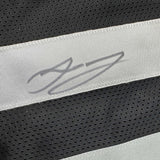 Framed Autographed/Signed Jakobi Meyers 33x42 Oakland Black Jersey BAS COA
