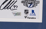 2020 Tampa Bay Lightning Multi Signed Framed 16x20 Stanley Cup Photo Fanatics