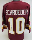 Jay Schroeder "SB XXII Champs" Signed Washington Redskins Custom Jersey JSA COA