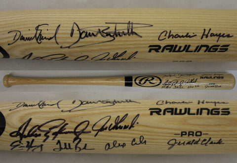 1993 Colorado Rockies Team Signed Rawlings Blonde Baseball Bat 9 Sigs JSA 25644