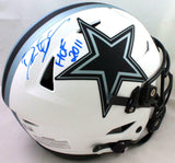 Deion Sanders Signed Cowboys Lunar SpeedFlex F/S Helmet w/HOF - Beckett W *Blue