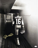 JOE MONTANA AUTOGRAPHED SIGNED 16X20 PHOTO SAN FRANCISCO 49ERS JSA STOCK #216964