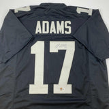 Autographed/Signed Davante Adams Las Vegas Oakland Black Jersey Beckett COA #2