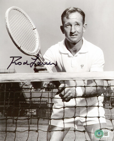 Rod Laver Authentic Signed 8x10 Black & White Photo Autographed BAS #BH049714