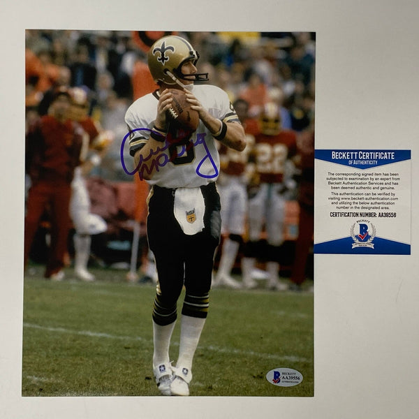 Autographed/Signed Archie Manning New Orleans Saints 8x10 Photo Beckett COA #2