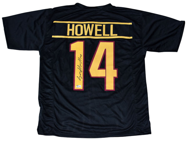 SAM HOWELL SIGNED WASHINGTON COMMANDERS #14 BLACK JERSEY BECKETT