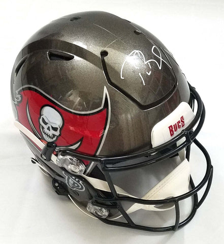 Tom Brady Autographed Tampa Bay Buccaneers Riddell Speed Flex Helmet Fanatics #4