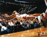 Bulls Dennis Rodman Authentic Signed 16x20 Horizontal Diving Photo BAS Witnessed