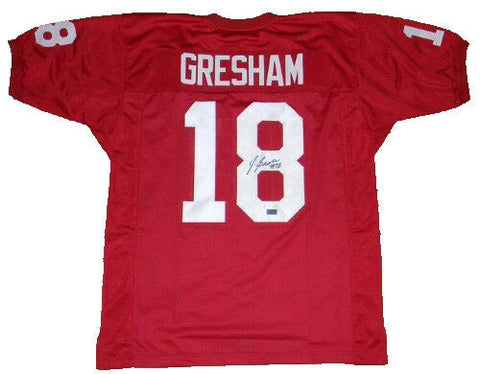 JERMAINE GRESHAM AUTOGRAPHED SIGNED OU OKLAHOMA SOONERS #18 JERSEY COA