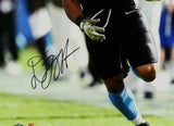 DJ Moore Autographed Carolina Panthers 16x20 Running PF Photo- JSA W Auth *Black