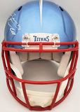 RYAN TANNEHILL AUTO TITANS FLASH BLUE FULL SIZE AUTHENTIC HELMET BECKETT 197141