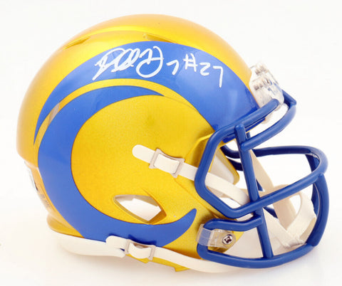 DARRELL HENDERSON JR SIGNED LOS ANGELES RAMS FLASH SPEED MINI HELMET BECKETT