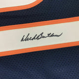 Autographed/Signed DICK BUTKUS Chicago Blue Football Jersey JSA COA Auto