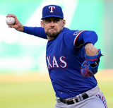 Nathan Eovaldi Signed Texas Rangers Jersey (Beckett) 2023 World Series Champ