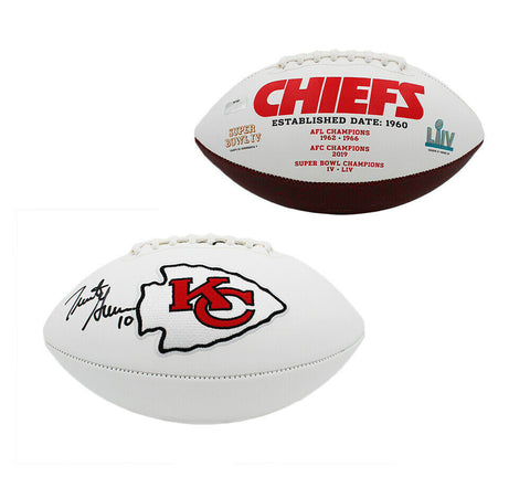 Trent Green Signed Kansas City Chiefs Embroidered White NFL Football