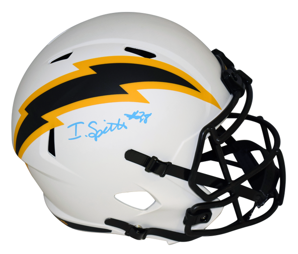 ISAIAH SPILLER SIGNED LOS ANGELES CHARGERS LUNAR FULL SIZE SPEED HELMET BECKETT