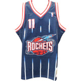 Yao Ming Autographed Houston Rockets Mitchell & Ness Navy Jersey Beckett 46881