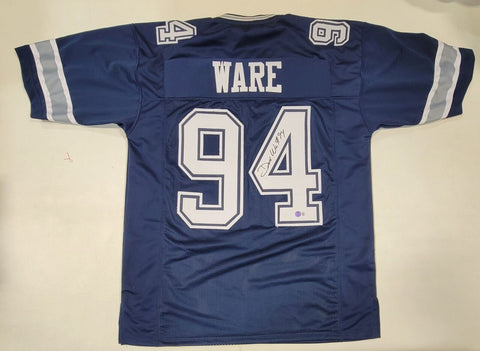 DEMARCUS WARE SIGNED AUTOGRAPHED PRO STYLE XL CUSTOM JERSEY BECKETT QR