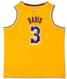 Anthony Davis Autographed Gold Swingman Los Angeles Lakers Home Jersey UDA