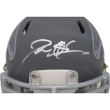 Deion Sanders Signed Atlanta Falcons Slate Mini Helmet Beckett 45406