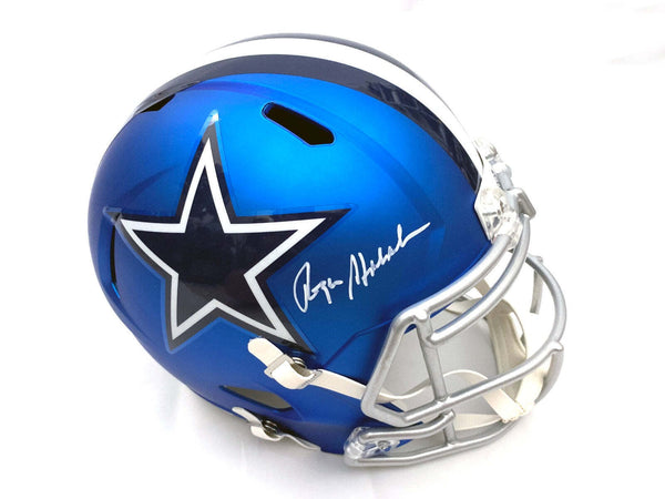 Roger Staubach Autographed Dallas Cowboys Blaze Speed Replica Helmet Beckett