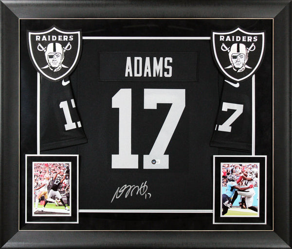 Raiders Davante Adams Authentic Signed Black Nike Framed Jersey BAS Witnessed