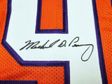 CLEMSON TIGERS MICHAEL DEAN PERRY AUTOGRAPHED ORANGE JERSEY BECKETT QR 205667