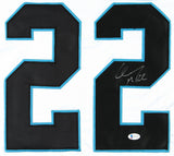 Christian McCaffrey Signed Carolina Panthers Jersey (Beckett COA) 2017 1st Rd Pk