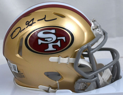 Dre Greenlaw Autographed San Francisco 49ers Speed Mini Helmet - Beckett W Holo