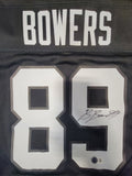 BROCK BOWERS SIGNED LAS VEGAS RAIDERS NIKE SCREENPRINT XL JERSEY BECKETT QR