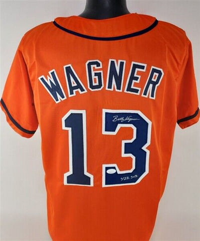 Billy Wagner Signed Inscribed "422 SVS" Astros Jersey (JSA COA) Houston Closer