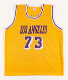 Dennis Rodman Signed Los Angeles Lakers Jersey (Beckett COA) 5xNBA Champion