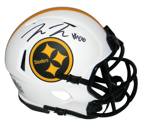 PAT FREIERMUTH SIGNED PITTSBURGH STEELERS LUNAR SPEED MINI HELMET BECKETT