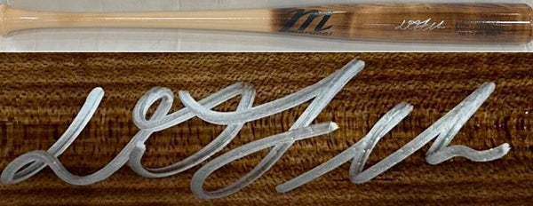 DJ LeMahieu Ny Yankees Signed Marucci Game Model Bat Auto Fanatics & Mlb Coa